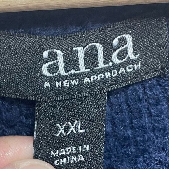 A.n.a. Navy Blue Sweater XXL - Picture 4 of 6